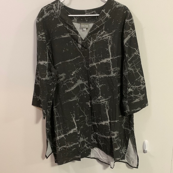 Niche Nilgun Derman Tops - Niche Nilgun Derman uneven hem tunic great condition 1X